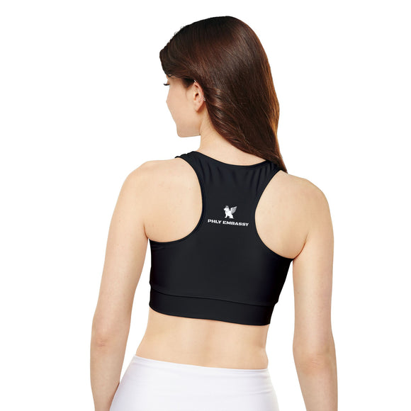 Phly Embassy Fully Lined, Padded Sports Bra (AOP)