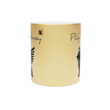 Phly Embassy Royal Griffin Metallic Mug -  Ceramic Coffee Cup with Crown Design for Coffee Lovers