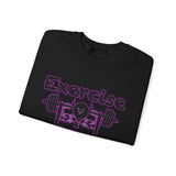 Phly Embassy Unisex Heavy Blend Crewneck Sweatshirt - 'Exercise Your Demons' Design