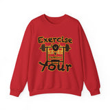 Phly Embassy Unisex Heavy Blend Crewneck Sweatshirt - 'Exercise Your Demons' Design