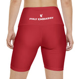 Phly Embassy Women's Workout Shorts (AOP)