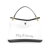 Phly Embassy Classic BLK/WHT Elite Talbot Slouch Bag