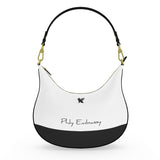 Phly Embassy BLK/WHT Elite Curve Hobo Bag