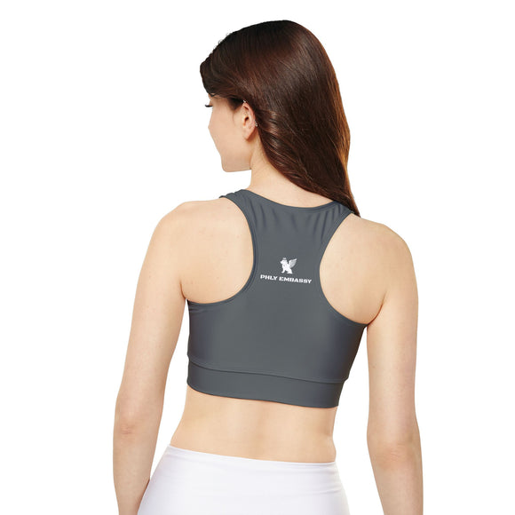 Phly Embassy Fully Lined, Padded Sports Bra (AOP)