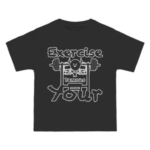 Phly Embassy Gym T-Shirt - 'Exercise Your Demons'