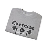 Phly Embassy Unisex Heavy Blend Crewneck Sweatshirt - 'Exercise Your Demons' Design