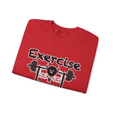 Phly Embassy Unisex Heavy Blend Crewneck Sweatshirt - 'Exercise Your Demons' Design