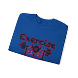 Phly Embassy Unisex Heavy Blend Crewneck Sweatshirt - 'Exercise Your Demons' Design