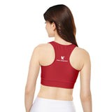 Phly Embassy Fully Lined, Padded Sports Bra (AOP)