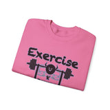 Phly Embassy Unisex Heavy Blend Crewneck Sweatshirt - 'Exercise Your Demons' Design