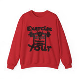 Phly Embassy Unisex Heavy Blend Crewneck Sweatshirt - 'Exercise Your Demons' Design