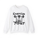 Phly Embassy Unisex Heavy Blend Crewneck Sweatshirt - 'Exercise Your Demons' Design