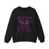 Phly Embassy Unisex Heavy Blend Crewneck Sweatshirt - 'Exercise Your Demons' Design