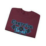 Phly Embassy Unisex Heavy Blend Crewneck Sweatshirt - 'Exercise Your Demons' Design