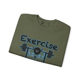 Phly Embassy Unisex Heavy Blend Crewneck Sweatshirt - 'Exercise Your Demons' Design