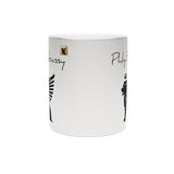 Phly Embassy Royal Griffin Metallic Mug -   Ceramic Coffee Cup with Crown Design for Coffee Lovers