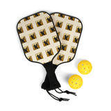 Pickleball Paddle Set with Fun Designs, Sport Gift for Pickleball Lovers, Unique Paddle Kit for Games, Beach or Sports Celebrations