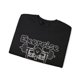 Phly Embassy Unisex Heavy Blend Crewneck Sweatshirt - 'Exercise Your Demons' Design