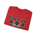 Phly Embassy Unisex Heavy Blend Crewneck Sweatshirt - 'Exercise Your Demons' Design