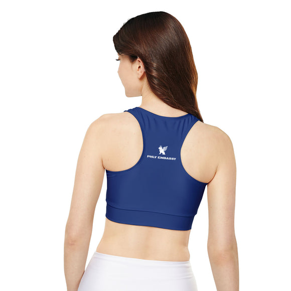 Phly Embassy Fully Lined, Padded Sports Bra (AOP)