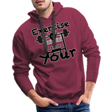 Phly Embassy Men’s Premium Hoodie - burgundy