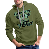 Phly Embassy Men’s Premium Hoodie - olive green