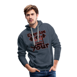 Phly Embassy Men’s Premium Hoodie - heather denim