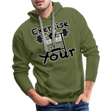 Phly Embassy Men’s Premium Hoodie - olive green