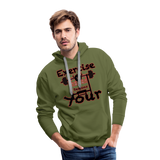 Phly Embassy Men’s Premium Hoodie - olive green