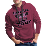 Phly Embassy Men’s Premium Hoodie - burgundy