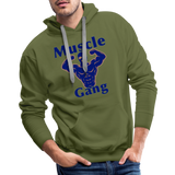 Phly Embassy Men’s Premium Hoodie - olive green