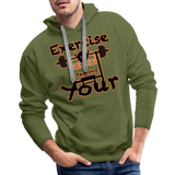 Phly Embassy Men’s Premium Hoodie - olive green