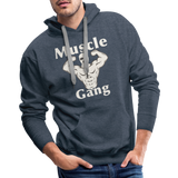 Phly Embassy Men’s Premium Hoodie - heather denim