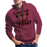 Phly Embassy Men’s Premium Hoodie - burgundy