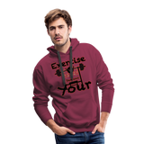 Phly Embassy Men’s Premium Hoodie - burgundy