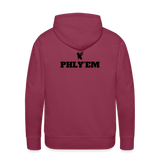 Phly Embassy Men’s Premium Hoodie - burgundy