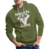 Phly Embassy Men’s Premium Hoodie - olive green