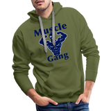 Phly Embassy Men’s Premium Hoodie - olive green