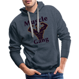 Phly Embassy Men’s Premium Hoodie - heather denim