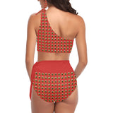 Phly Embassy High Waisted One Shoulder Bikini Set (S16)