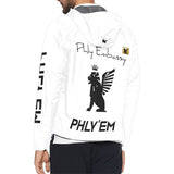 Phly Embassy Unisex All Over Print  Hooded Windbreaker