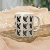 Phly Embassy Royal Griffin Metallic Mug - Ceramic Coffee Cup with Crown Design for Coffee Lovers