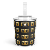 Chic Ice Bucket with Tongs for Parties, Elegant Wine Cooler, Decorative Beverage Chiller, Perfect for Celebrations & Gifts