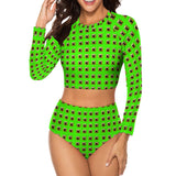 Phly Embassy Long Sleeve Crew Neck Ladies Bikini Swimsuit