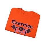 Phly Embassy Unisex Heavy Blend Crewneck Sweatshirt - 'Exercise Your Demons' Design