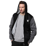 Phly Embassy Zip-Up Thickened Fleece-Lined Hoodie Men Hoodie Thick