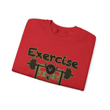 Phly Embassy Unisex Heavy Blend Crewneck Sweatshirt - 'Exercise Your Demons' Design