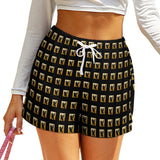 Phly Embassy HP High Waist Loose Elastic Waist Shorts