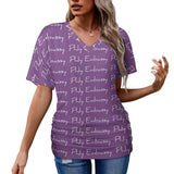 Phly Embassy V-neck pleated T-shirt