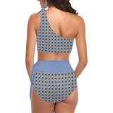 Phly Embassy High Waisted One Shoulder Bikini Set (S16)